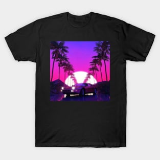 Retro Synthwave Inspired 80s Triangle T-Shirt